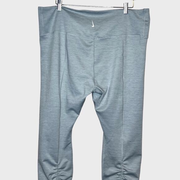 Nike Yoga Women's Plus Sz Grey Ruched Calf Yoga 7/8 Tights NWOT - Picture 11 of 16